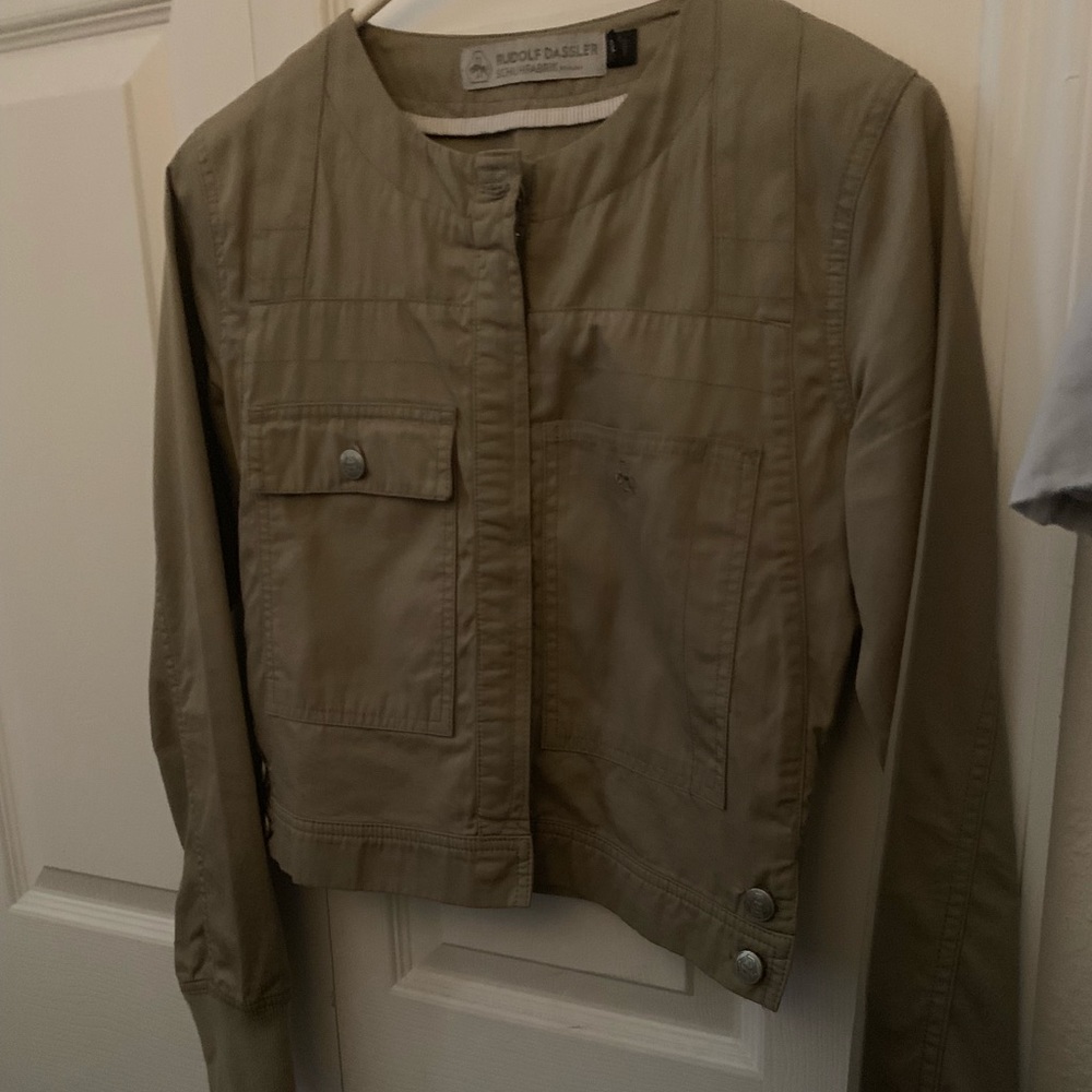 Puma cropped army green jacket